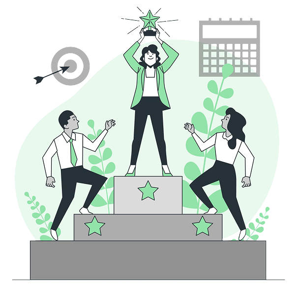 Businessman examining decision tree with various career options and paths